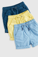 
                        
                          Load image into Gallery viewer, Mothercare Poplin Shorts - 3 Pack
                        
                      