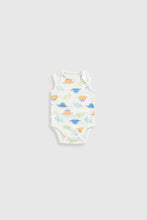 
                        
                          Load image into Gallery viewer, Mothercare Dinosaur Sleeveless Bodysuits - 5 Pack
                        
                      