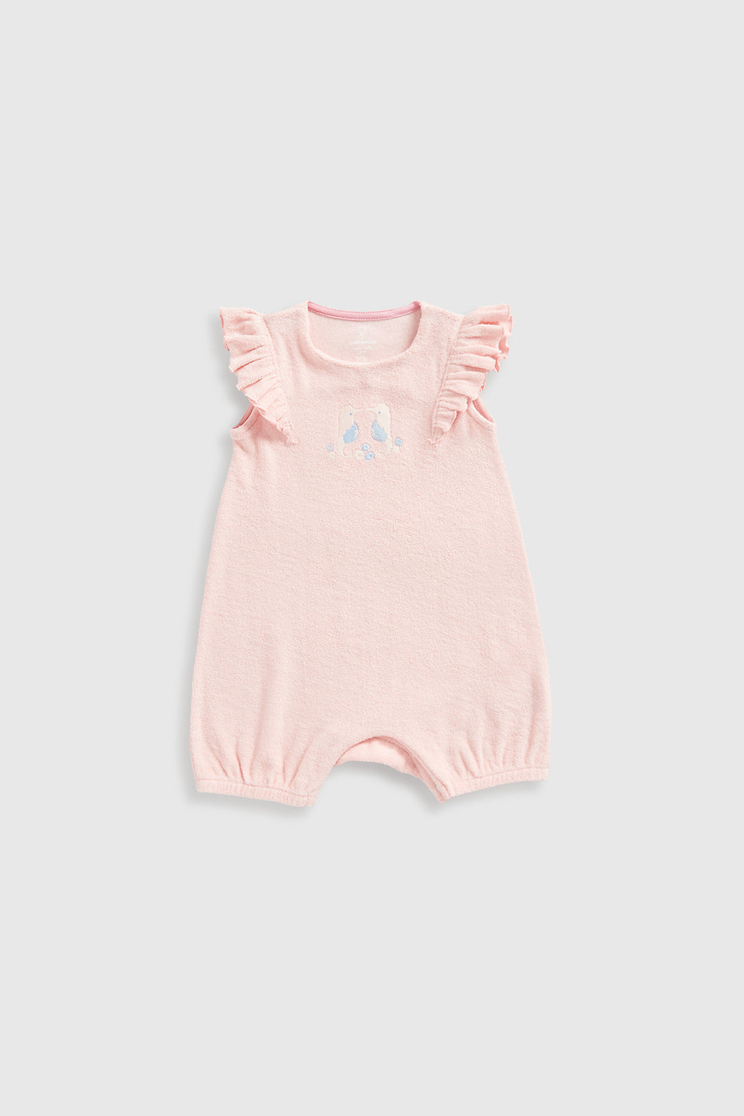 Mothercare Frill Towelling Romper