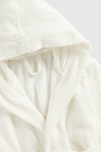 
                        
                          Load image into Gallery viewer, Mothercare White Towelling Hooded Robe
                        
                      