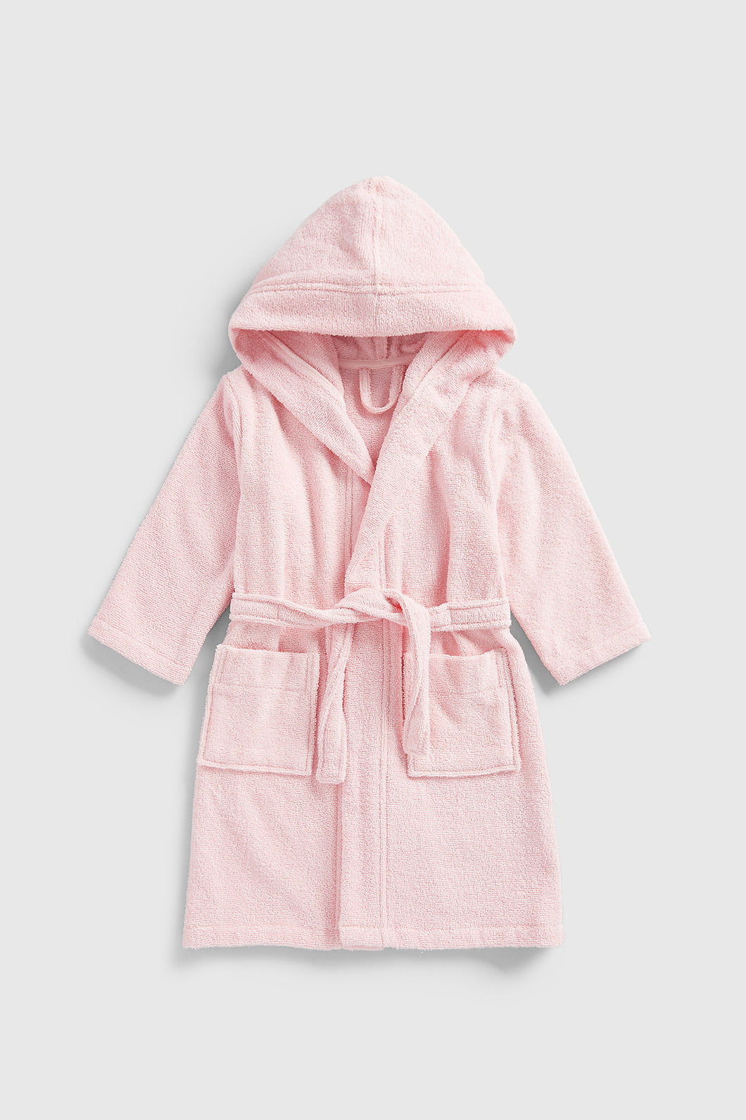 Mothercare Pink Towelling Hooded Robe