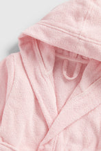 
                        
                          Load image into Gallery viewer, Mothercare Pink Towelling Hooded Robe
                        
                      
