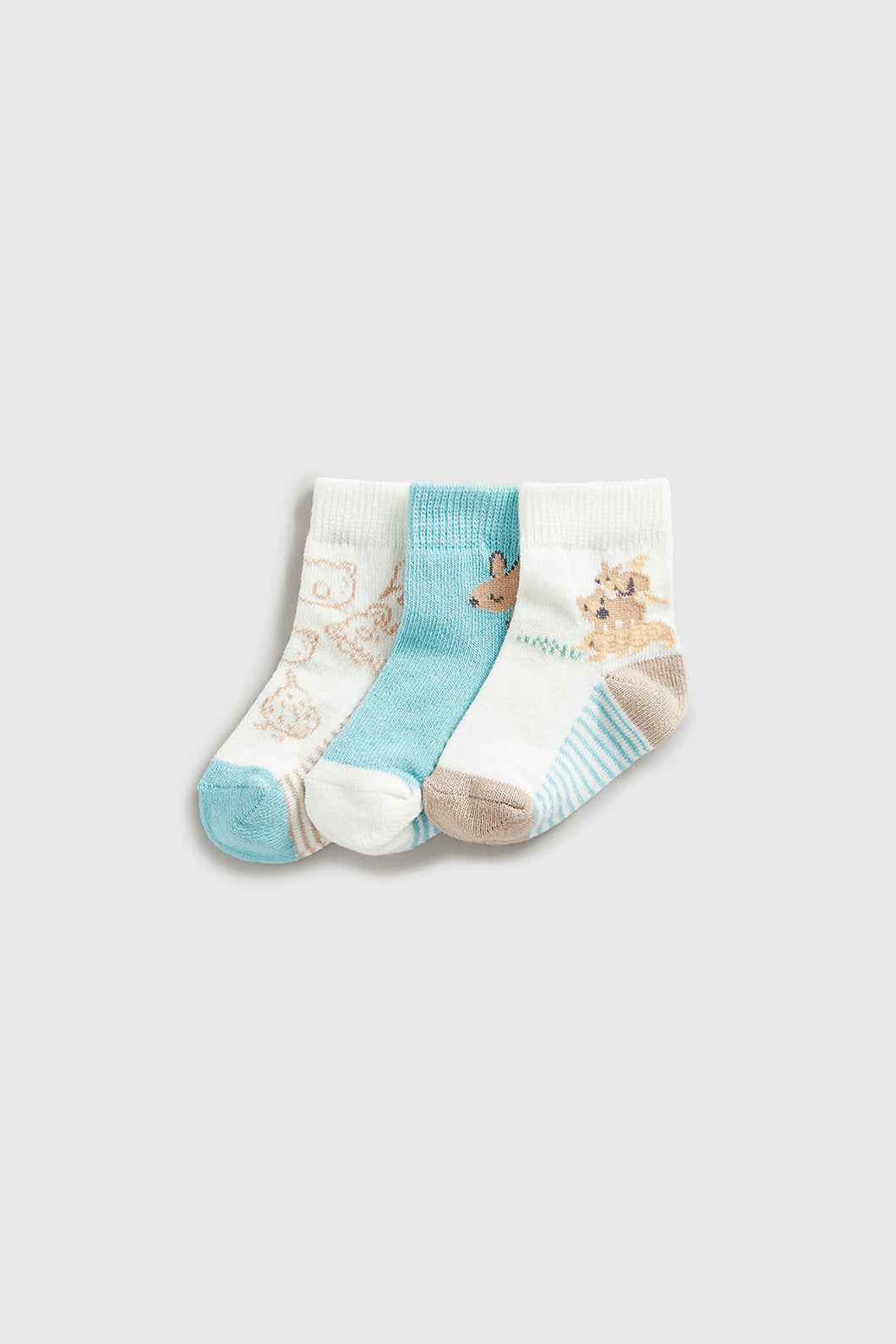 Mothercare Aussie Friends Baby Socks - 3 Pack
