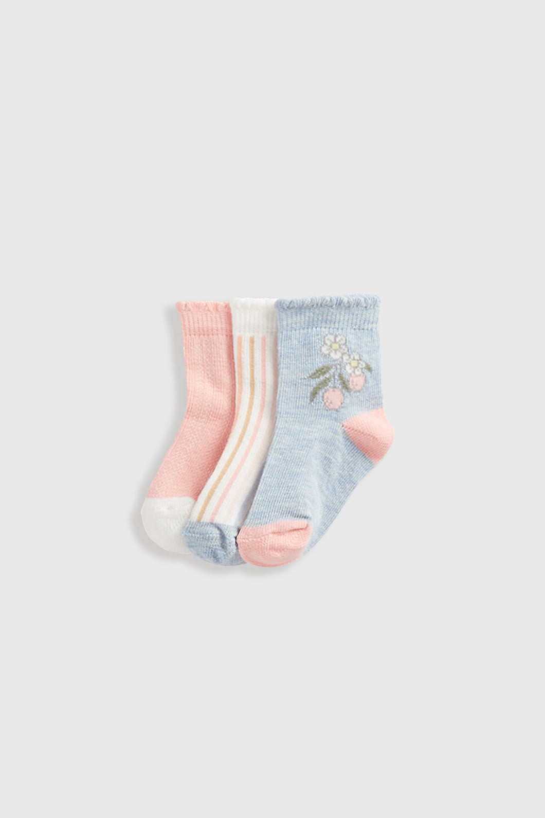 Mothercare Fruit Baby Socks - 3 Pack