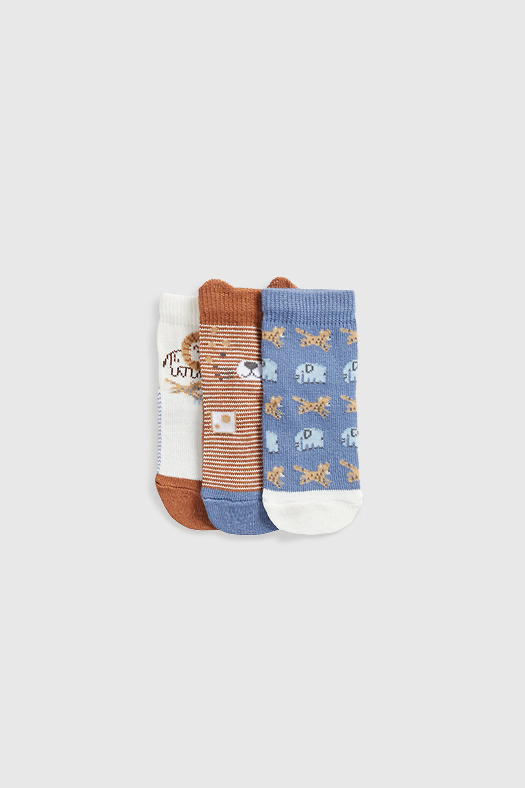 Mothercare Safari Baby Socks - 3 Pack