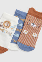 
                        
                          Load image into Gallery viewer, Mothercare Safari Baby Socks - 3 Pack
                        
                      