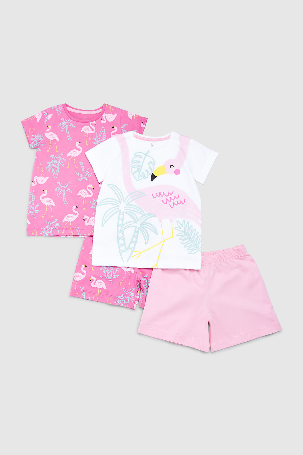 Mothercare Flamingo Shortie Pyjamas - 2 Pack