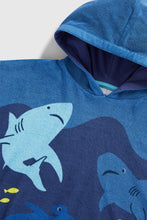 
                        
                          Load image into Gallery viewer, Mothercare Shark Hooded Towelling Poncho
                        
                      