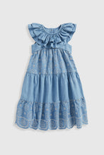 
                        
                          Load image into Gallery viewer, Mothercare Chambray Embroidered Maxi Dress
                        
                      