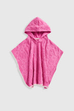 
                        
                          Load image into Gallery viewer, Mothercare Floral Hooded Towelling Poncho
                        
                      