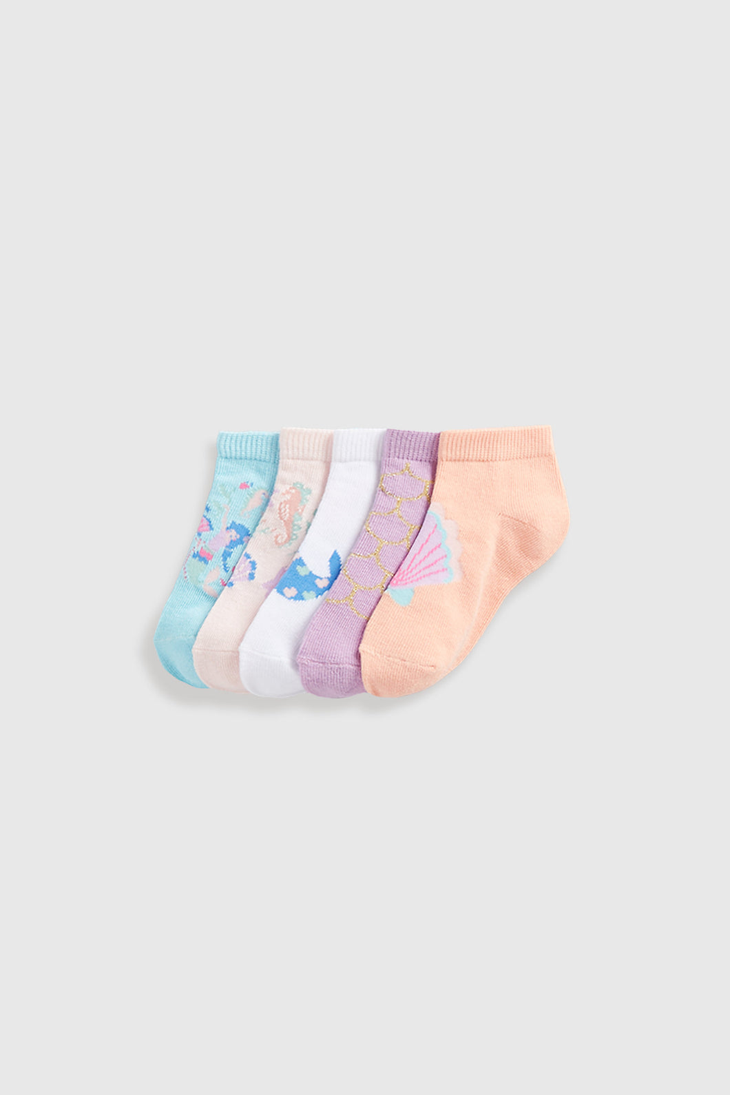 Mothercare Seahorse Trainer Socks - 5 Pack