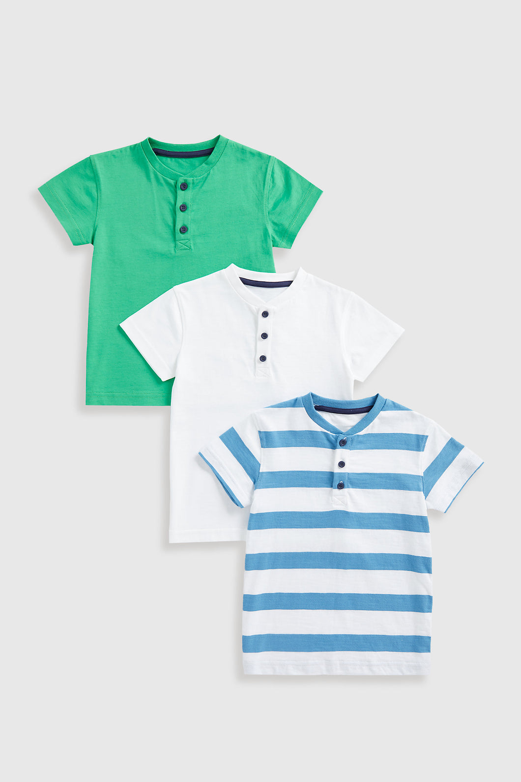 Mothercare Henley T-Shirts - 3 Pack