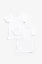 
                        
                          Load image into Gallery viewer, Mothercare White Short-Sleeved Vests - 2 Pack
                        
                      