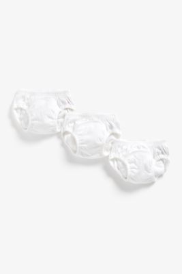 Mothercare White Trainer Pants 3 Pack 1
