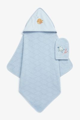 Mothercare You Me And The Sea Cuddle 'N' Dry And Mitt Set 1