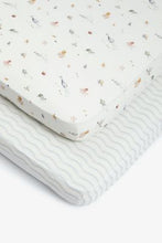 
                        
                          Load image into Gallery viewer, Mothercare You Me And The Sea Fitted Cot Sheets 2 Pack 1
                        
                      