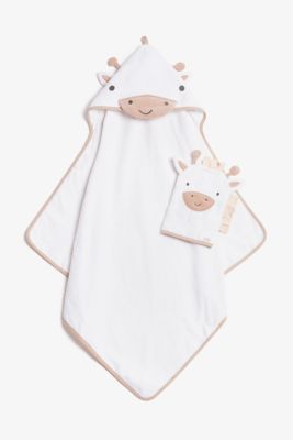Mothercare Dancing Band Cuddle 'N' Dry And Wash Mitt Set 1