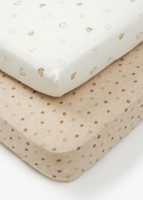 Mothercare Lovable Bear Fitted Cot Bed Sheets 2 Pack 1