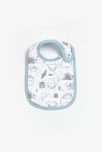 
                        
                          Load image into Gallery viewer, Mothercare Blue Dino Muslin Newborn Bibs - 3 Pack
                        
                      