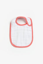 
                        
                          Load image into Gallery viewer, Mothercare Pink Bunny Muslin Newborn Bibs - 3 Pack
                        
                      