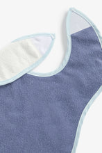 
                        
                          Load image into Gallery viewer, Mothercare Blue Toddler Bibs - 3 Pack
                        
                      