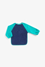 
                        
                          Load image into Gallery viewer, Mothercare Towelling Coverall Bibs Blue - 2 Pack
                        
                      