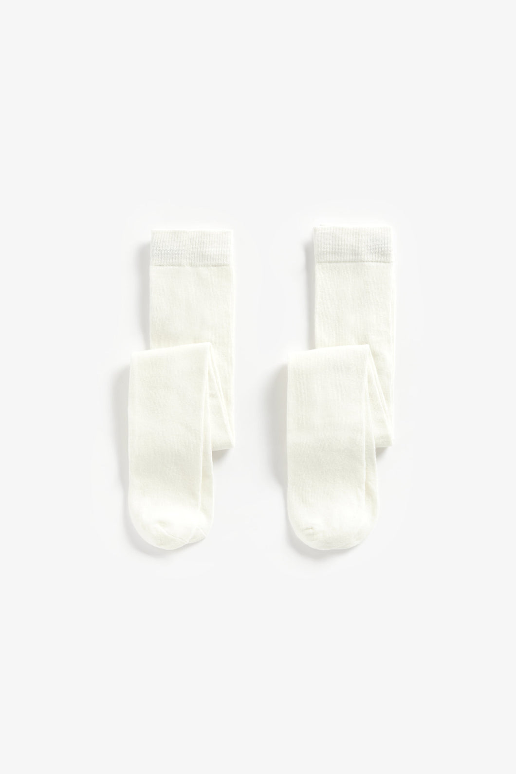 Mothercare Cream Tights - 2 Pack