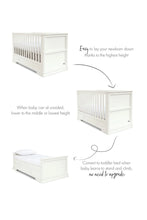 
                        
                          Load image into Gallery viewer, Mamas &amp; Papas Oxford Cot Bed Pure White 9
                        
                      