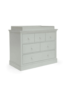 Mamas & Papas Oxford Wooden 3 Drawer Dresser & Baby Changing Unit Stone Grey 1