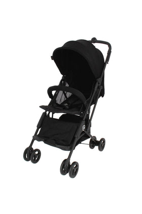 Mimosa Cabin City+ Backpack Stroller Jet Set Black Extended Canopy 1