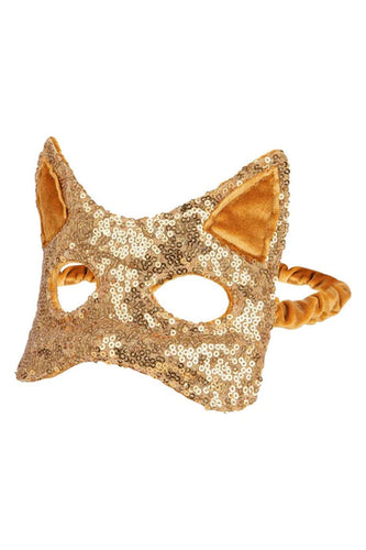 Moi Mili Gold Sequins Cat Mask 1