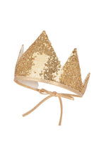 
                        
                          Load image into Gallery viewer, Moi Mili Gold Sequins Crown and Wand Magic Set 5
                        
                      