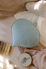 
                        
                          Load image into Gallery viewer, Moi Mili Powder Mint Velvet Leaf Pillow 2
                        
                      