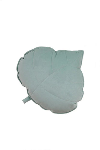 Moi Mili Powder Mint Velvet Leaf Pillow 3