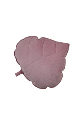 Moi Mili Soft Pink Velvet Leaf Pillow 3