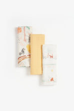 
                        
                          Load image into Gallery viewer, Mothercare Animal Kingdom Muslins  3 Pack  1
                        
                      