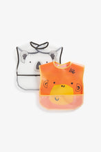 
                        
                          Load image into Gallery viewer, Mothercare Animals CrumbCatcher Bibs  2 Pack  2
                        
                      