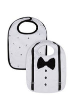 
                        
                          Load image into Gallery viewer, Mothercare Black Bow Tie Newborn Bibs 2 Pack 1
                        
                      