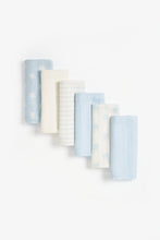 
                        
                          Load image into Gallery viewer, Mothercare Blue Muslins  6 Pack  1
                        
                      
