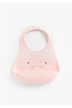 
                        
                          Load image into Gallery viewer, Mothercare Cat And Bunny Crumb Catcher Silicone Bibs 2 Pack 2
                        
                      