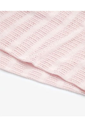 Mothercare Cotcot Bed Cellular Cotton Blanket Pink 1