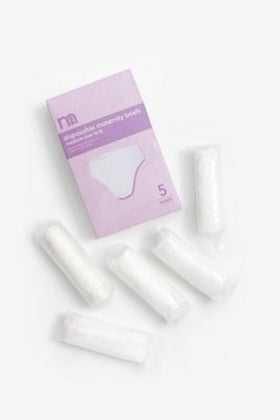 Mothercare Disposable Maternity Briefs Medium Size 14 16 5 Pack 1