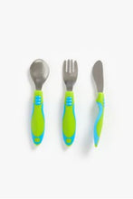 
                        
                          Load image into Gallery viewer, Mothercare Easy Grip Toddler Cutlery Set Blue 1
                        
                      
