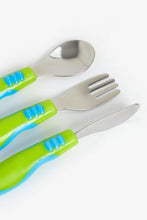 
                        
                          Load image into Gallery viewer, Mothercare Easy Grip Toddler Cutlery Set Blue 2
                        
                      
