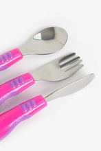 
                        
                          Load image into Gallery viewer, Mothercare Easy Grip Toddler Cutlery Set Pink 2
                        
                      
