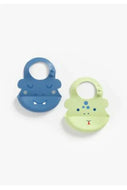 Mothercare Faces Crumb Catcher Silicone Bibs 2 Pack 1