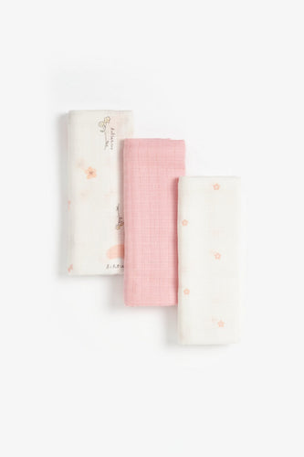 Mothercare Flutterby Muslins  3 Pack  1