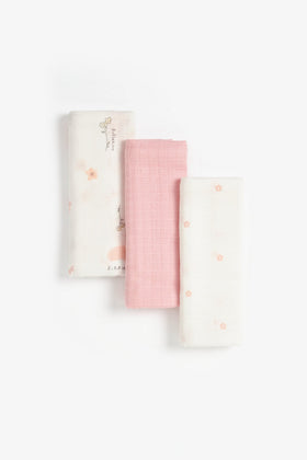 Mothercare Flutterby Muslins  3 Pack  1
