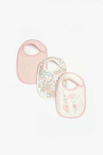 Mothercare Flutterby Newborn Bibs  3 Pack  1