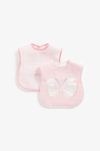 
                        
                          Load image into Gallery viewer, Mothercare Flutterby Toddler CrumbCatcher Bibs  2 Pack  1
                        
                      